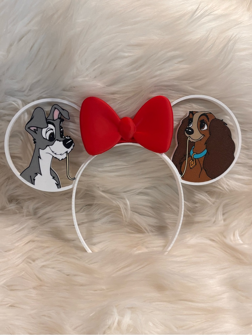 Pups in love 3-D Headband Ears-Handcrafted